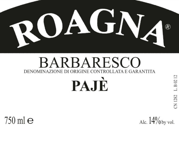 Rượu vang đỏ Roagna Barbaresco Paje 1996