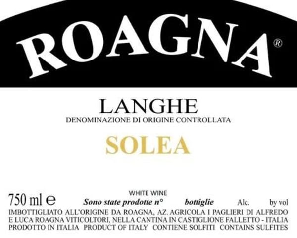 Rượu vang trằng Roagna Solea Langhe Bianco 2021
