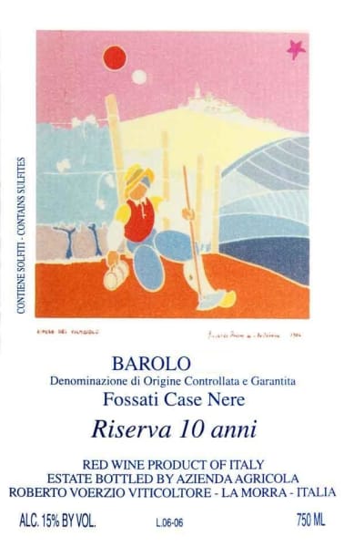 Rượu vang đỏ Roberto Voerzio Barolo Riserva 10 Anni Fossati Case Nere 2004