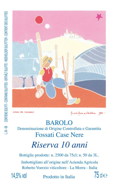 Rượu vang đỏ Roberto Voerzio Barolo Riserva 10 Anni Fossati Case Nere 2009