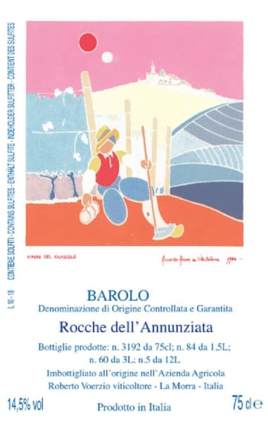 Rượu vang đỏ Roberto Voerzio Barolo Rocche dell'Annunziata 2018