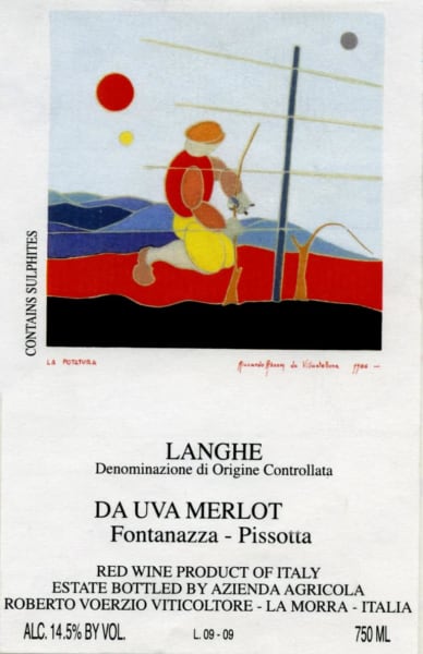 Rượu vang đỏ Roberto Voerzio Vigneto Fontanazza Pissotta Langhe Merlot 2016