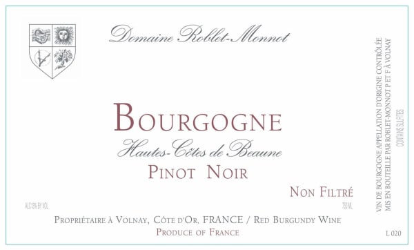 Rượu vang đỏ Roblet-Monnot Hautes Cotes de Beaune Pinot Noir 2017