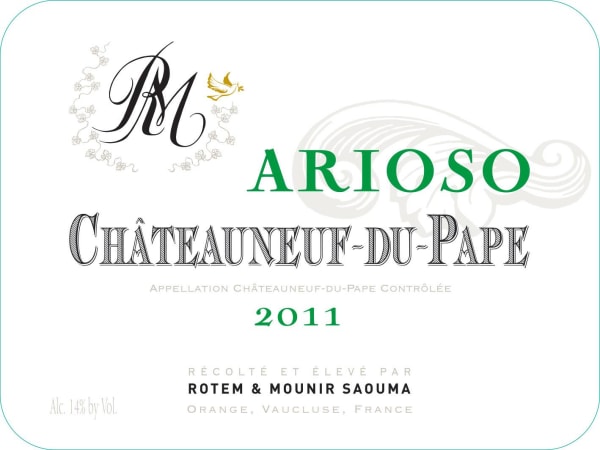 Rượu vang đỏ Rotem & Mounir Saouma Chateauneuf-du-Pape Arioso 2011