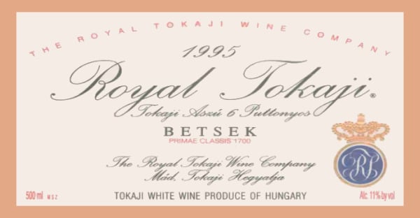Rượu vang trằng Royal Tokaji Tokaji Betsek 6 Puttonyos Aszu 1995