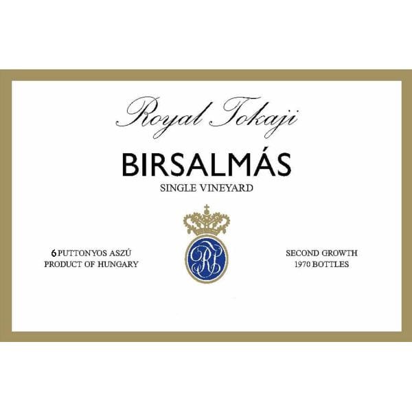 Rượu vang trằng Royal Tokaji Tokaji Birsalmas Single Vineyard Aszu Tokaji 6 Puttonyos 2008