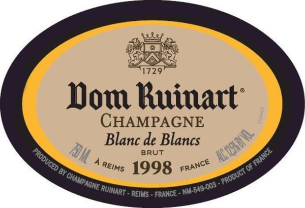 Rượu vang trằng Ruinart Blanc de Blancs Brut 1998