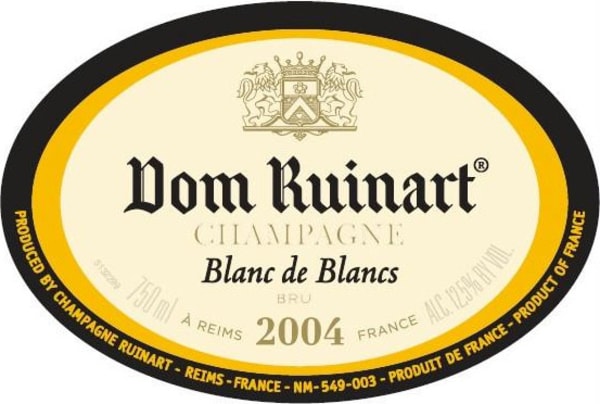 Rượu vang trằng Ruinart Blanc de Blancs Brut 2004