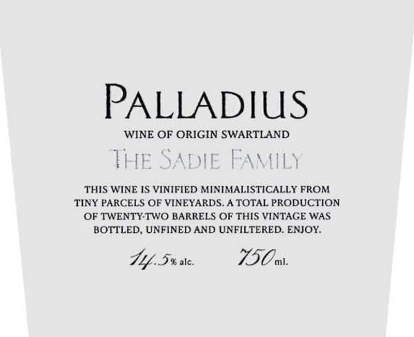 Rượu vang trằng Sadie Family Palladius 2011