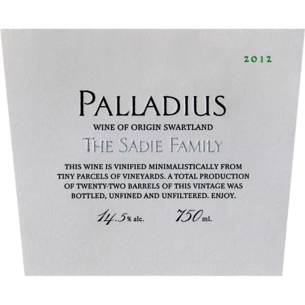 Rượu vang trằng Sadie Family Palladius 2012