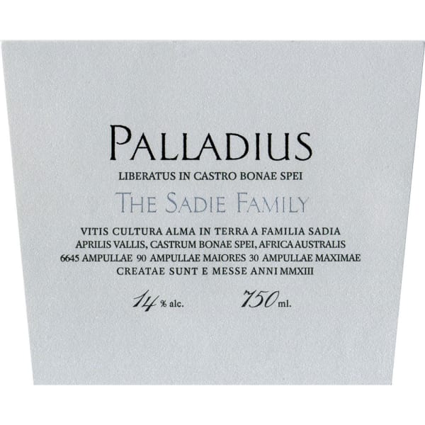 Rượu vang trằng Sadie Family Palladius 2016