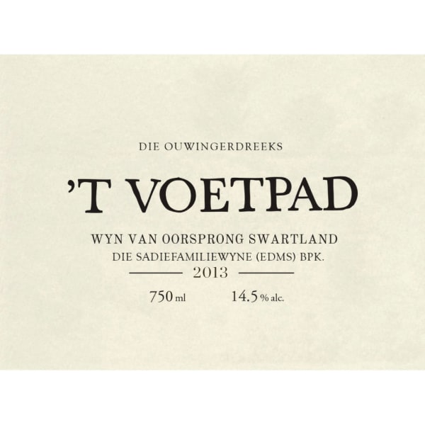 Rượu vang trằng Sadie Family T Voetpad 2013
