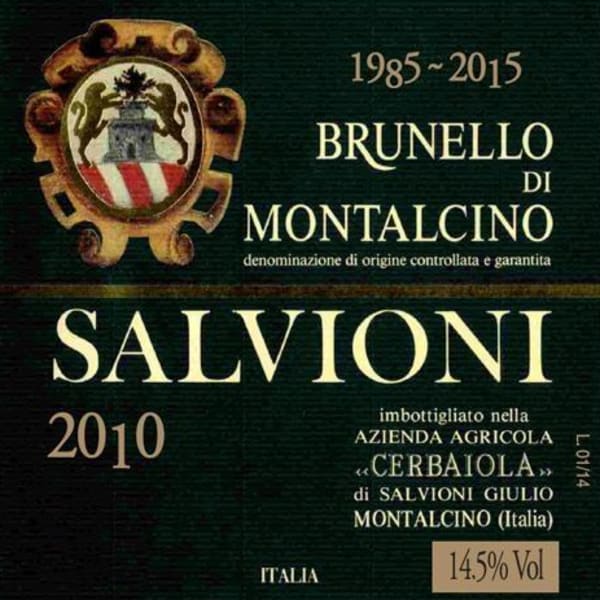 Rượu vang đỏ Salvioni Brunello di Montalcino 2010