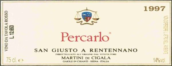 Rượu vang đỏ San Giusto a Rentennano Percarlo 1997