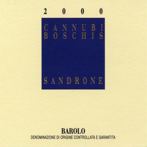 Rượu vang đỏ Sandrone Barolo Cannubi Boschis (chai Magnum 1,5 lít) 2000