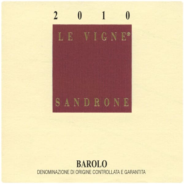 Rượu vang đỏ Sandrone Barolo Le Vigne (chai Magnum 1,5 lít) 2010