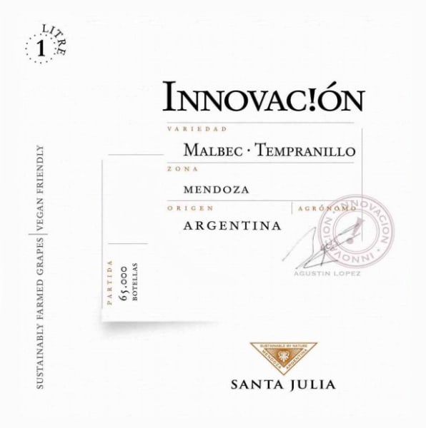 Rượu vang đỏ Santa Julia Innovacion Malbec Tempranillo 2010