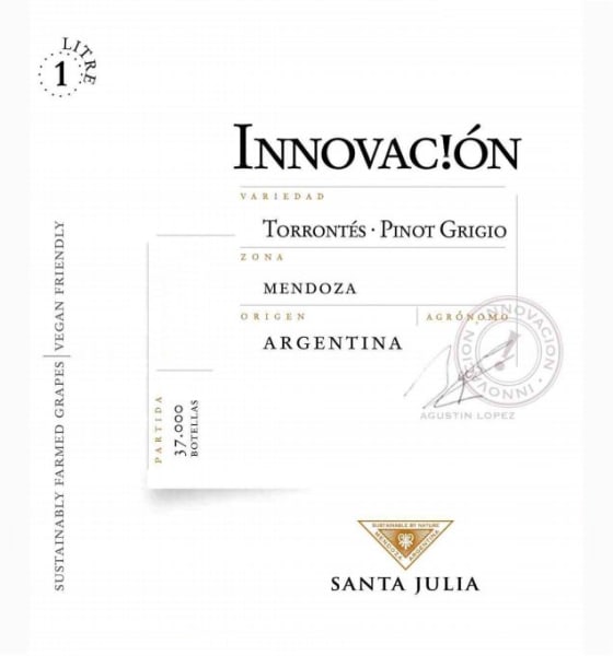 Rượu vang trằng Santa Julia Innovacion Torrontes-Pinot Grigio 2016