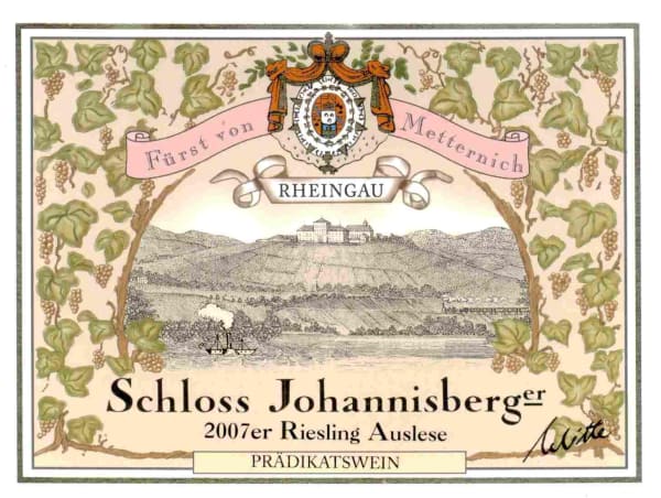 Rượu vang trằng Schloss Johannisberg Rosalack Riesling Auslese 2007
