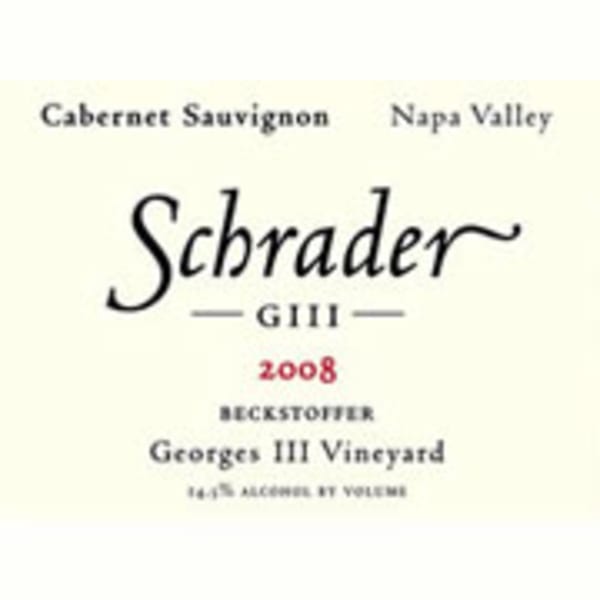 Rượu vang đỏ Schrader Beckstoffer Georges III Vyd. Cabernet Sauvignon 2008