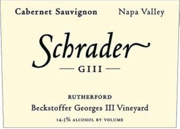 Rượu vang đỏ Schrader Beckstoffer Georges III Vyd. Cabernet Sauvignon 2013