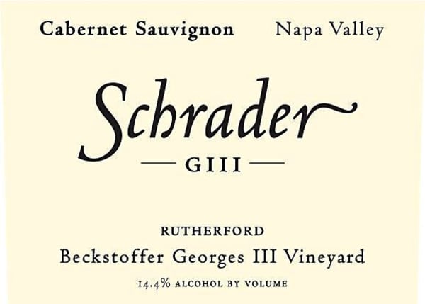 Rượu vang đỏ Schrader Beckstoffer Georges III Vyd. Cabernet Sauvignon 2017