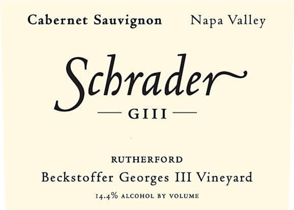 Rượu vang đỏ Schrader Beckstoffer Georges III Vyd. Cabernet Sauvignon (stained label) 2016