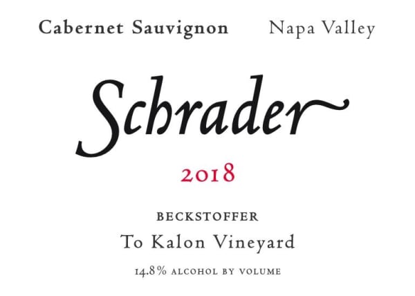 Rượu vang đỏ Schrader Beckstoffer To Kalon Cabernet Sauvignon 2018