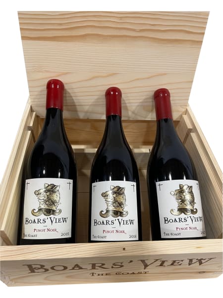 Rượu vang đỏ Schrader Boars' View Pinot Noir 2015-2017 Library Box Set (3 Bottles in OWC)