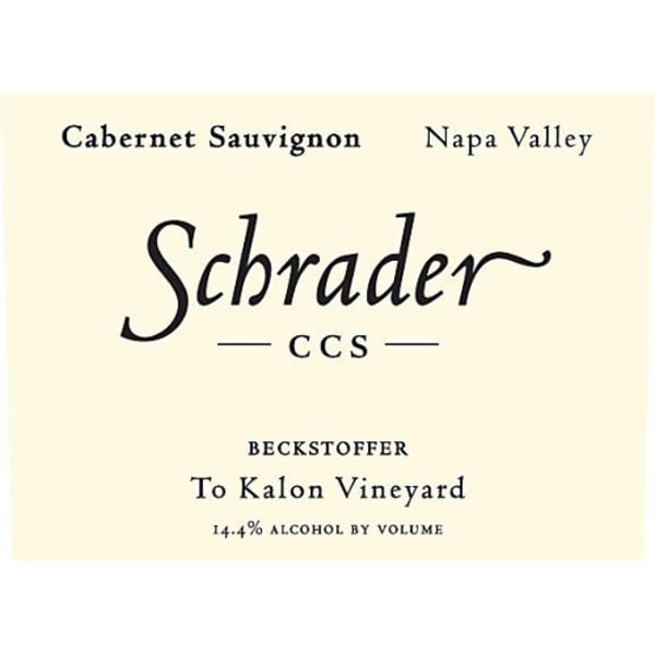 Rượu vang đỏ Schrader CCS Beckstoffer To Kalon Cabernet Sauvignon 2010
