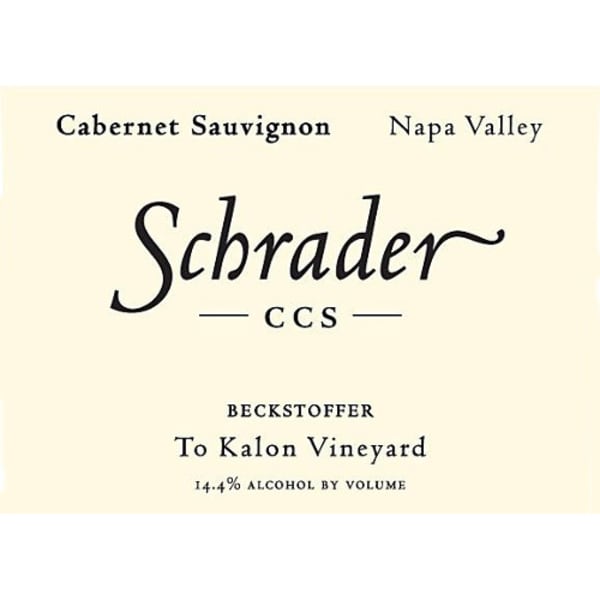 Rượu vang đỏ Schrader CCS Beckstoffer To Kalon Cabernet Sauvignon 2013