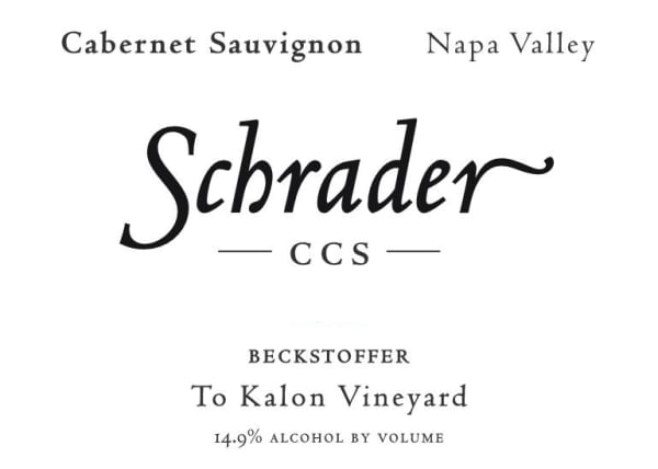 Rượu vang đỏ Schrader CCS Beckstoffer To Kalon Cabernet Sauvignon 2019