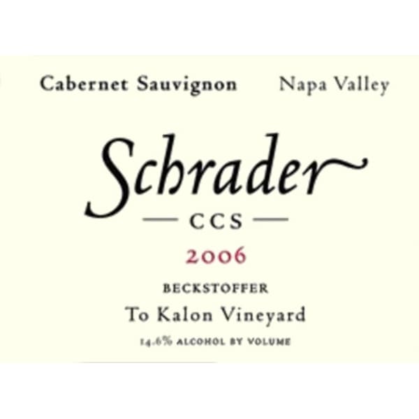 Rượu vang đỏ Schrader CCS Cabernet Sauvignon 2006