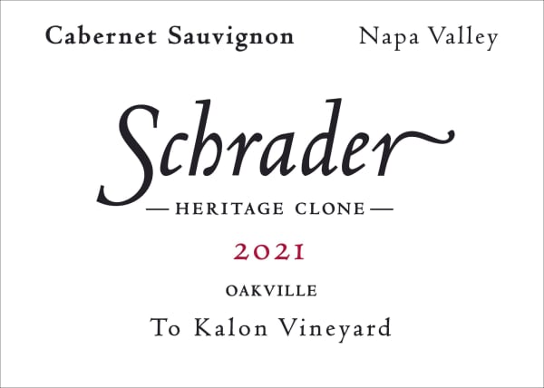 Rượu vang đỏ Schrader Heritage Clone Cabernet Sauvignon 2021