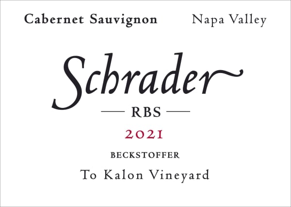 Rượu vang đỏ Schrader RBS To Kalon Vineyard Cabernet Sauvignon 2021