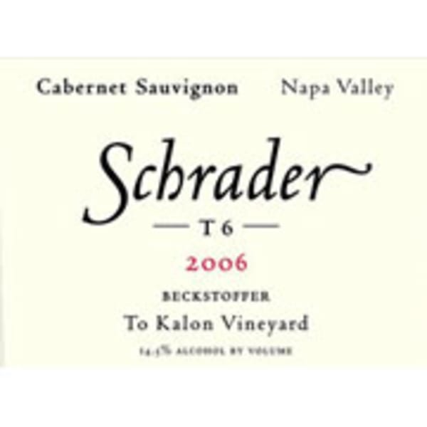Rượu vang đỏ Schrader T6 Beckstoffer To Kalon Vineyard Cabernet Sauvignon 2006