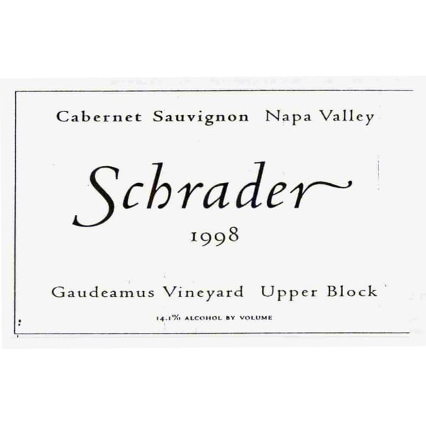 Rượu vang đỏ Schrader Upper Block Gaudeamus Vineyard Cabernet Sauvignon 1998