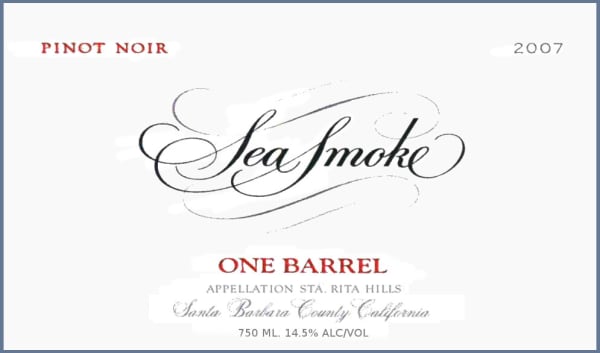 Rượu vang đỏ Sea Smoke Cellars One Barrel Pinot Noir 2007