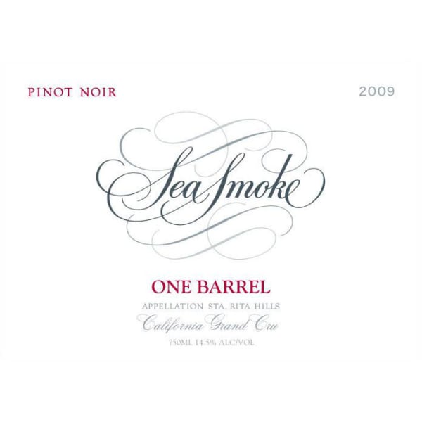 Rượu vang đỏ Sea Smoke Cellars One Barrel Pinot Noir 2009