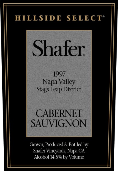 Rượu vang đỏ Shafer Hillside Select Cabernet Sauvignon (chai Magnum 1,5 lít) 1997