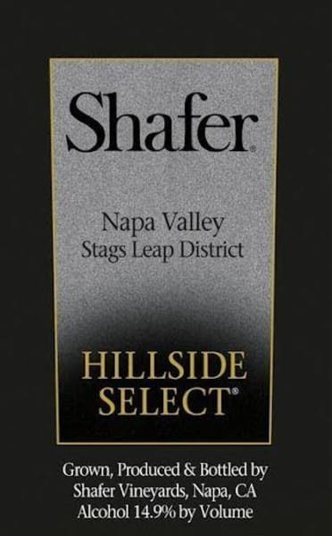 Rượu vang đỏ Shafer Hillside Select Cabernet Sauvignon (chai Magnum 1,5 lít) 2004
