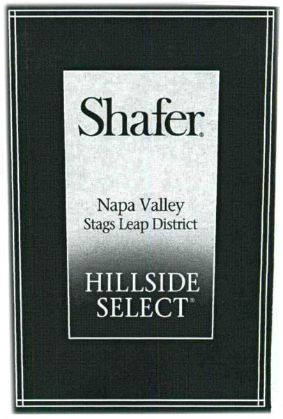 Rượu vang đỏ Shafer Hillside Select Cabernet Sauvignon (torn label) 2005