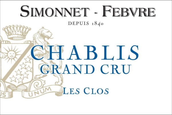 Rượu vang trằng Simonnet-Febvre Chablis Les Clos Grand Cru 2020