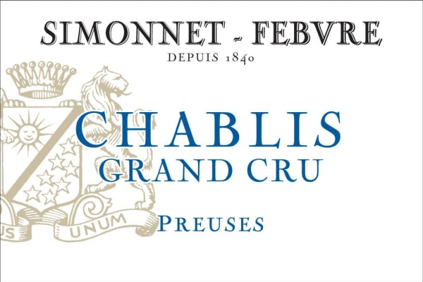 Rượu vang trằng Simonnet-Febvre Chablis Preuses Grand Cru 2019