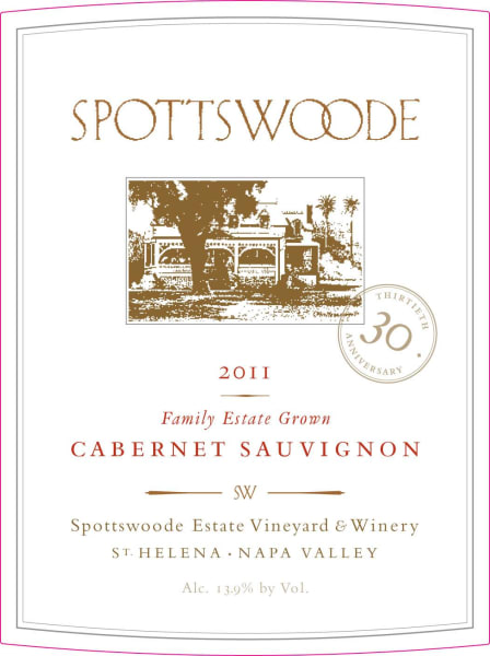 Rượu vang đỏ Spottswoode Cabernet Sauvignon (chai 3 lít) 2011