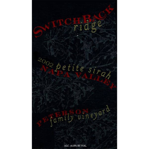 Rượu vang đỏ Switchback Ridge Peterson Family Vineyard Petite Sirah 2002