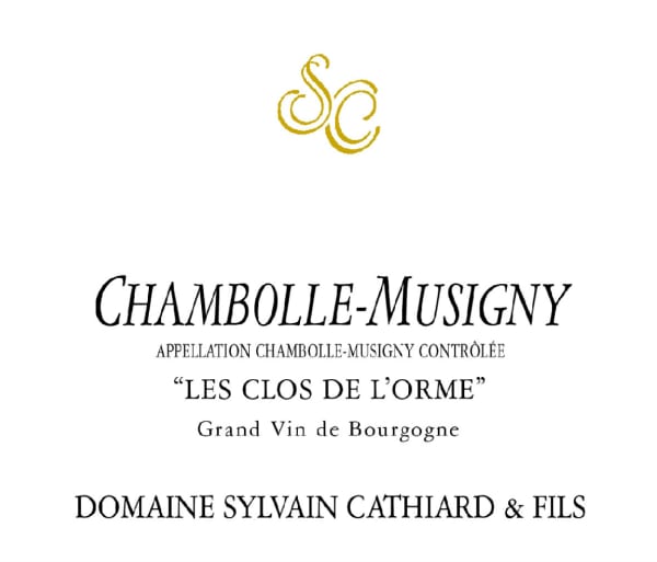 Rượu vang đỏ Sylvain Cathiard Chambolle-Musigny Les Clos de l'Orme 2021