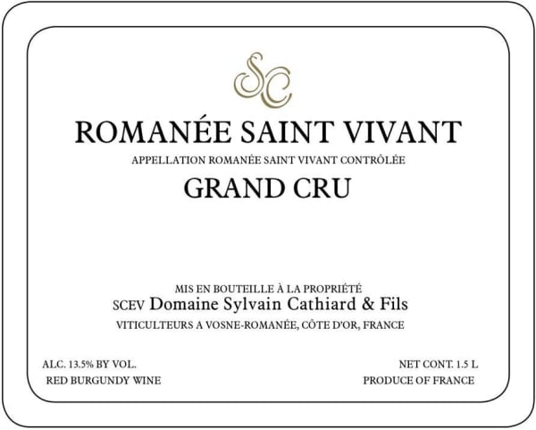 Rượu vang đỏ Sylvain Cathiard Romanee-Saint-Vivant Grand Cru 2010