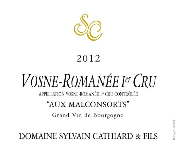 Rượu vang đỏ Sylvain Cathiard Vosne-Romanee Aux Malconsorts Premier Cru 2012