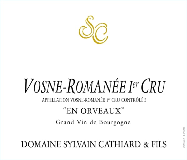 Rượu vang đỏ Sylvain Cathiard Vosne-Romanee En Orveaux Premier Cru 2018